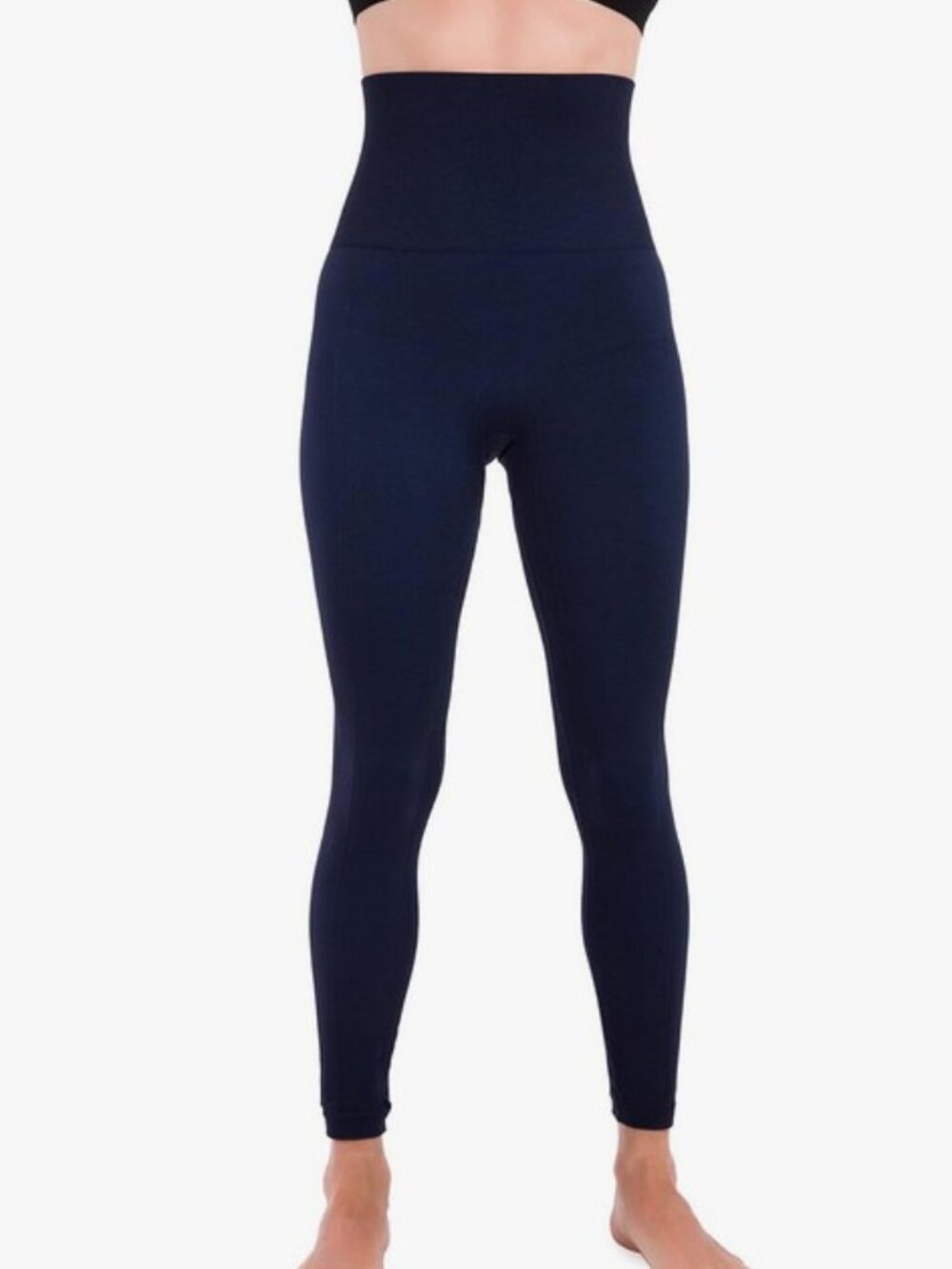 Homma black Activewear Thick High Waist Tummy Compression Slimming Body Leggings